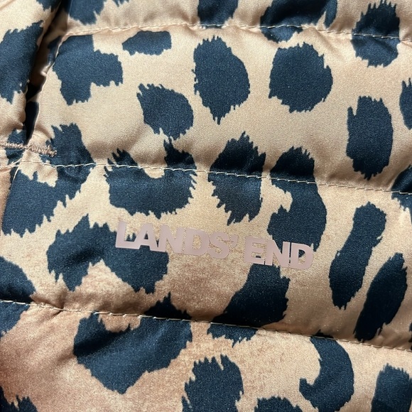 Lands’End warm Tawny Brown leapord coat - Picture 5 of 5